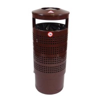 Drage 100 liter brun med askkopp perforerad