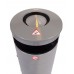 Papperskorg Drage 100 liter grå standardmodell med askkopp. Copyright Opuvita AB Papperskorg Drage 100 liter grå standardmodell med askkopp