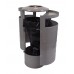 Papperskorg Drage 100 liter grå standardmodell med askkopp. Copyright Opuvita AB Papperskorg Drage 100 liter grå standardmodell med askkopp